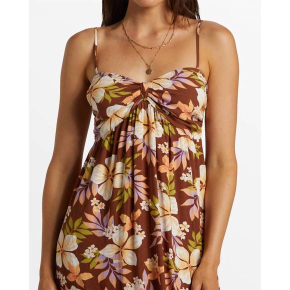 NEW BILLABONG daybreak midi dress in toasted coconut - Picture 4 of 4